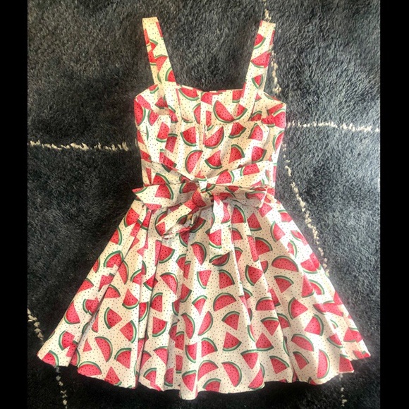 🍉SOLD🍉ModCloth Ixia Pinup Watermelon print dress - Picture 4 of 5